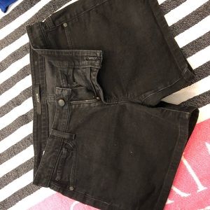 Joes jeans black denim shorts size 29
